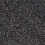 vidaXL Tapis fait à la main Jute Rond 90 cm Gris foncé