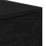 vidaXL Meuble TV chêne noir 80x31x25 5 cm bois d'ingénierie