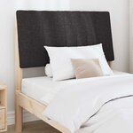 vidaXL Tête de lit capitonnée Noir 90 cm Pin massif