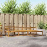 vidaXL Ensemble de canapés d'extérieur 4 Pièces Naturel