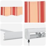 vidaXL Auvent Rétractable Manuel Jaune et Orange 350x250 cm