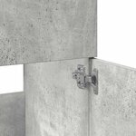vidaXL Armoire de bain avec miroir gris béton bois d'ingénierie