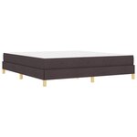 vidaXL Lit à ressorts Marron 180 x 200 cm Tissu et Bois d'ingénierie
