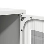 vidaXL Meuble TV blanc 68x39x60 5 cm acier laminé à froid