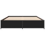vidaXL Cadre de lit sans matelas noir 120x190 cm