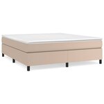 vidaXL Cadre de lit sans matelas cappuccino 180x200 cm similicuir
