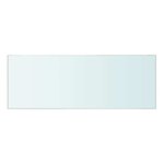vidaXL Panneau pour étagère Verre transparent 40 x 12 cm