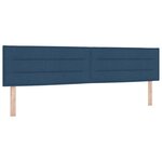 vidaXL Tête de lit LED avec bandes LED Bleu 200 cm tissu