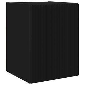 vidaXL Meuble TV mural Noir 30 x 31 x 40 cm Bois d'ingénierie