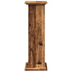 vidaXL Piédestal avec rangement vieux bois bois d'ingénierie