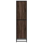 vidaXL Buffet haut chêne marron 35 5x35x139 cm bois d'ingénierie métal
