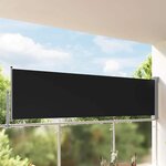 vidaXL Auvent latéral rétractable de patio 100 x 300 cm Noir