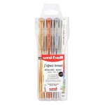 Stylo roller à encre gel SIGNO broad UM-153  étui de 4 UNI-BALL