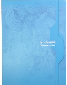 Cahier piqué 24x32 192 pages séyès 70g Couverture Carte Coloris Aléatoire CALLIGRAPHE