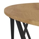vidaXL Table basse chêne artisanal 80 x 80 x 42 cm