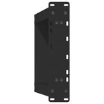 vidaXL Pieds de table basse en U 2 pièces Noir 38 x (42-43) cm Acier