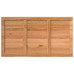 vidaXL Dessus de table marron clair bois chêne massif rectangulaire