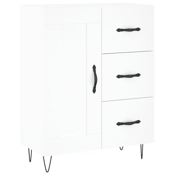 vidaXL Buffet blanc 69 5x34x90 cm bois d'ingénierie