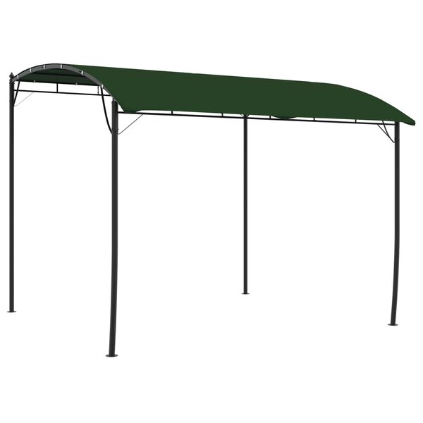 vidaXL Pavillon 3 x 3 x 2 55 m Vert Tissu et Aluminium 180 gsm