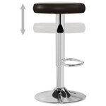 vidaXL Tabourets de bar lot de 2 marron similicuir