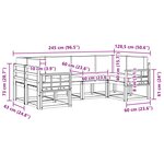vidaXL Ensemble de canapés d'extérieur 6 pc Blanc et Beige