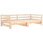 vidaXL Lit coulissant 2x(80x200) cm Bois de pin massif