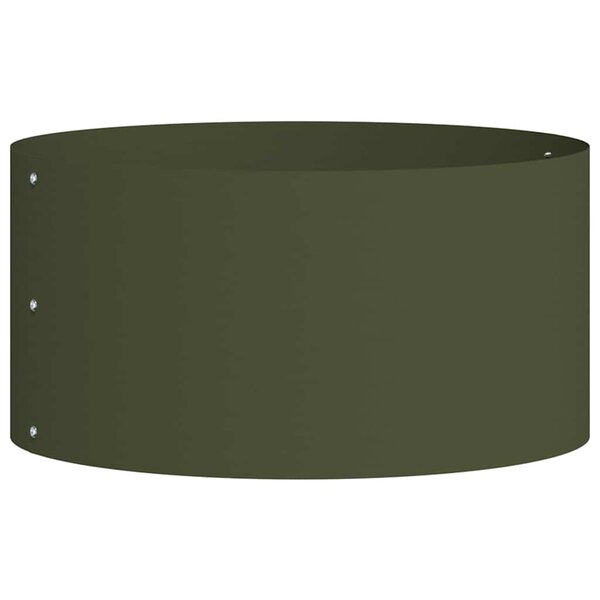 vidaXL Cache-pot de jardin Vert olive 40 x 40 x 20 cm Acier