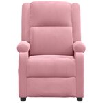 vidaXL Fauteuil électrique de massage Rose Velours