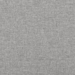 vidaXL Tête de lit avec oreilles Gris clair 103x23x118/128 cm Tissu