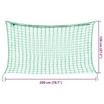 vidaXL Filets à foin 2 Pièces rectangulaire vert 200x120 cm PP