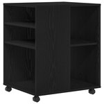 Cabinet de rangement vidaXL Chêne noir 60x53x72 5 cm Bois d'ingénierie
