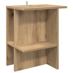 vidaXL Table basse 2 pc Chêne artisanal 40 x 30 x 49 cm