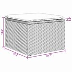 vidaXL Ensemble de canapé de jardin avec coussin 8 Pièces Gris Poly rotin