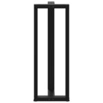 vidaXL Pieds de table de bar en T  2 pièces  noir  40 x 35 x (110-111) cm  acier