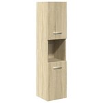 vidaXL Ensemble de meubles de salle de bain 3 Pièces chêne sonoma
