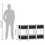 vidaXL Lit surélevé 120x40x71 cm Polypropylène
