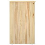 vidaXL Armoire 34 x 39 x 61 5 cm Bois de Pin Massif Marron