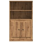 vidaXL Buffet haut chêne artisanal 60x35 5x103 5 cm bois d'ingénierie