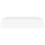 vidaXL Cadre de lit avec matelas Blanc pur 180 x 200 cm Faux cuir