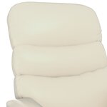 vidaXL Fauteuil de massage électrique Crème Similicuir