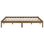 vidaXL Cadre de lit Marron miel Bois de pin massif 200x200 cm