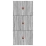 Cadre de lit de rangement vidaXL Gris Sonoma 90x190 cm