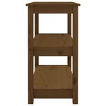 vidaXL Table console Marron miel 80x40x74 cm Bois massif de pin