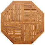 vidaXL Table pliable de jardin Ø110x75 cm bois d'acacia solide