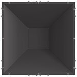 Cheminée en acier carrée vidaXL noire 50x50x35 cm