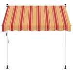 vidaXL Auvent rétractable manuel Multicolore 100 x 115 x 300 cm