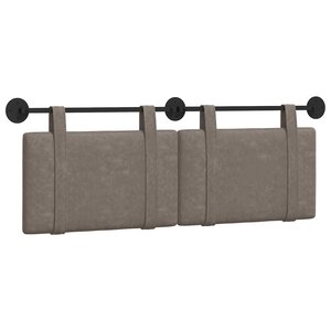 vidaXL Tête de lit suspendue Gris PU antique