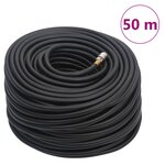 vidaXL Tuyau d'air hybride noir 0 6" 50 m caoutchouc et PVC