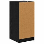 vidaXL Buffet Chêne noir 35 x 37 x 76 cm Bois d'ingénierie
