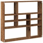 vidaXL Étagère murale vieux bois 90x16x78 cm bois d'ingénierie